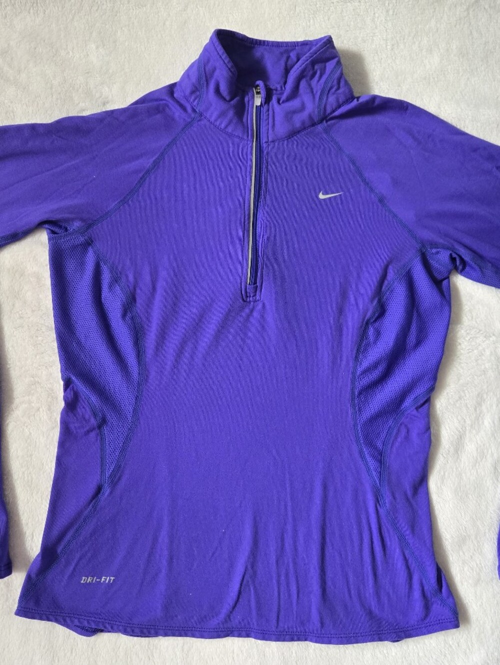 Nike Purple Dri-FIT Long Sleeve Quarter-Zip Top